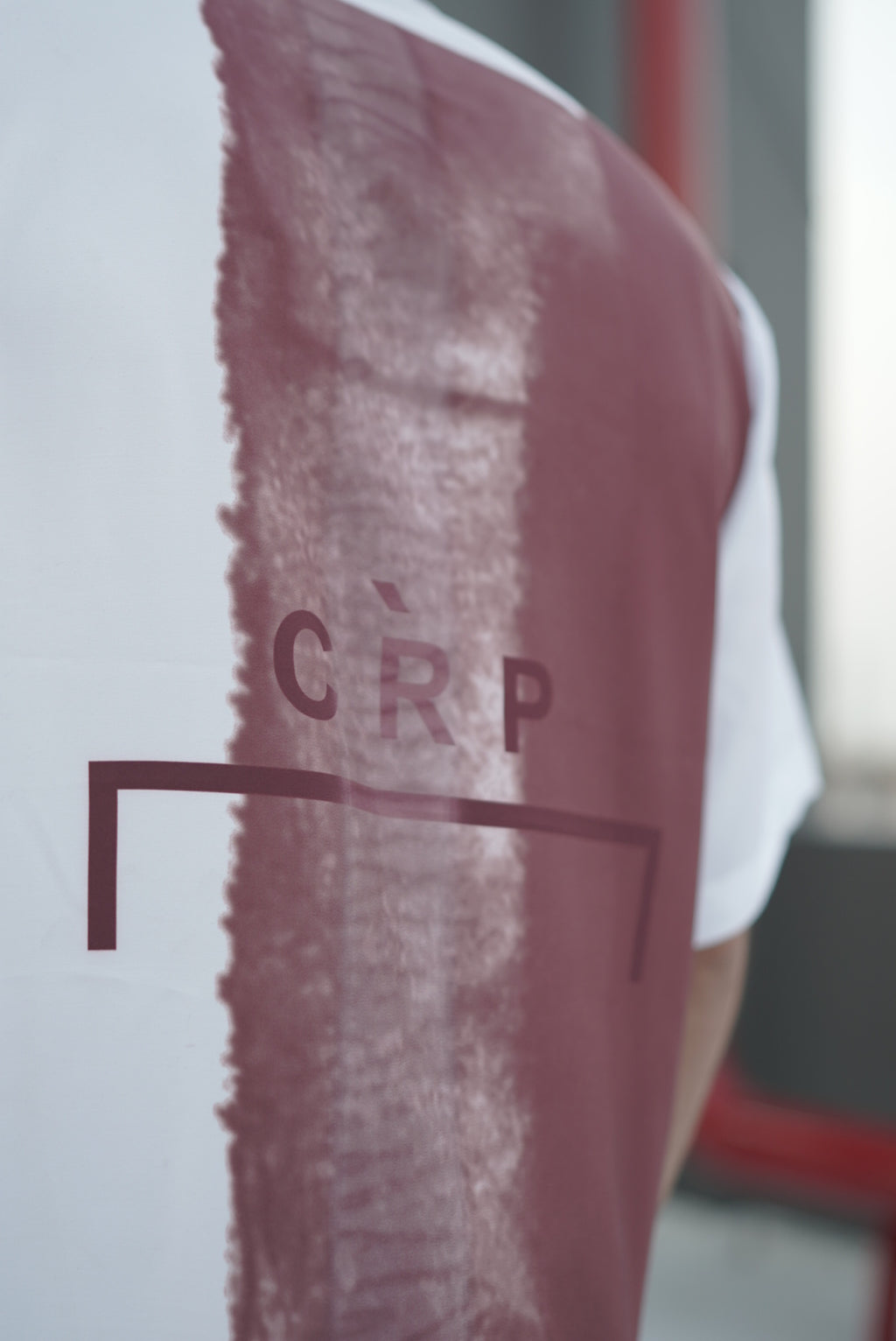 Maroon & White Full-Zipped Shirt