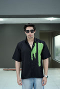 Neon Motion Statement Buttoned Shirt