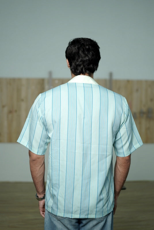 Everyday Is Temporary Striped Buttoned Shirt